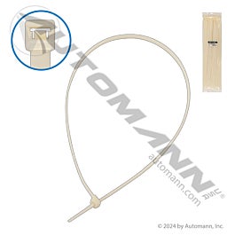 Automann 577.28175N Nylon Zip Ties 28in Length White