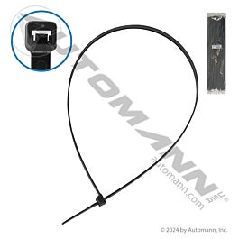 Automann 577.28175UV Nylon Zip Ties 28in Length Black