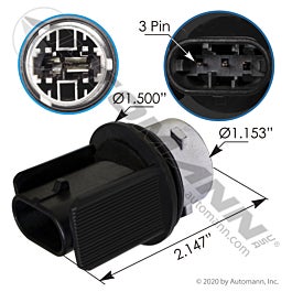 Automann 577.46045 Headlamp Holder Socket Freightliner