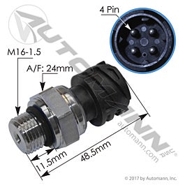 Automann 577.96519 Fuel & Oil Pressure Sensor Mack Volvo