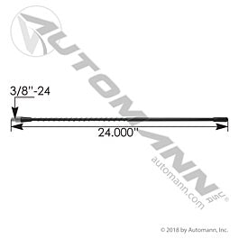 Automann 577.CB1002 CB Antenna 24in Black
