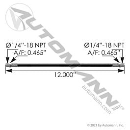 Automann 579.1225 Grease Hose 12in