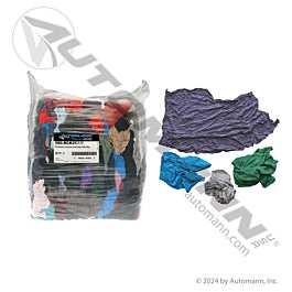 Automann 580.RCK25AM Reclaimed Colored Knit Rags 25lb Bag