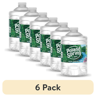 Poland Spring 100% Natural Spring Water, 3 Liter Bottles - Case of 6