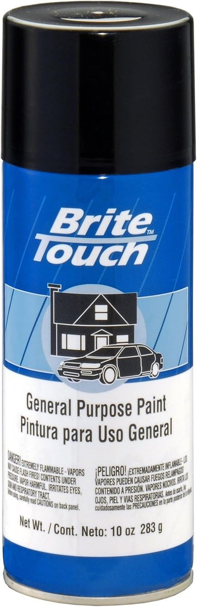 SPRAY PAINT BRITE TOUCH BT42 GLOSS BLACK 10 OZ. 6/1 CASE