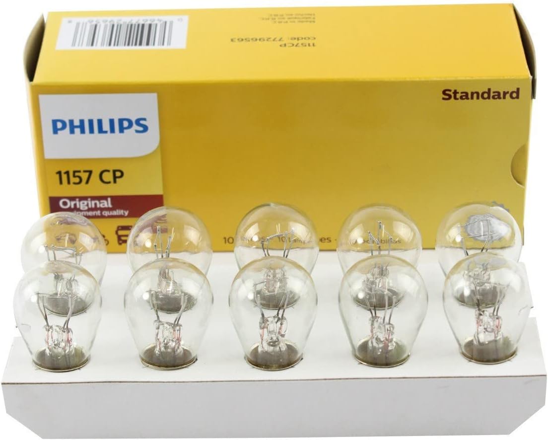 Philips 1157 Standard Miniature Bulb (Box of 10) - 1157CP