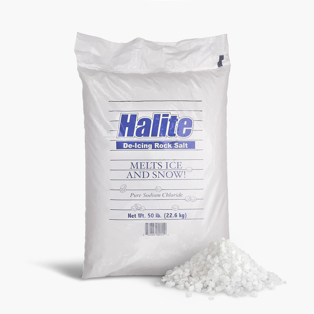 Rock Salt (Halite) Ice Melt - 50 lb Bag