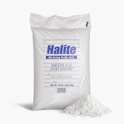 Rock Salt (Halite) Ice Melt - 50 lb Bag