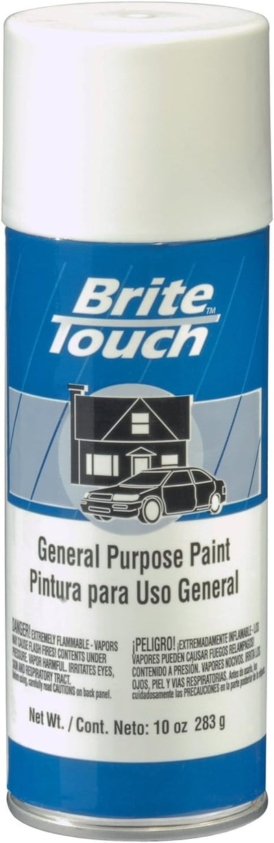 SPRAY PAINT BRITE TOUCH BT41 FLAT WHITE 10 OZ. 6/1 CASE