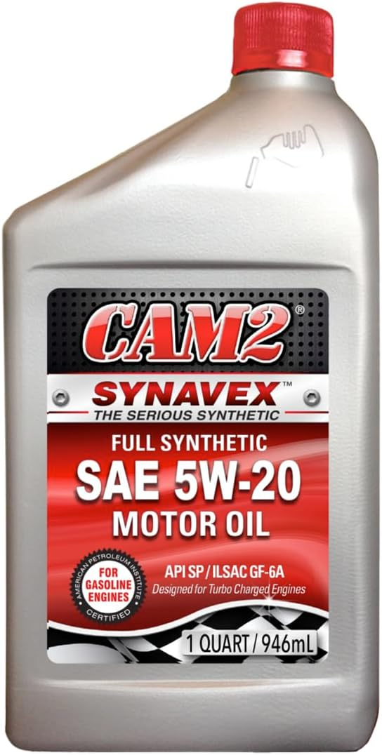 CAM2 Synavex Full Synthetic 5W-20 Motor Oil - Case of 12 x 1 Qt - 80565-07012