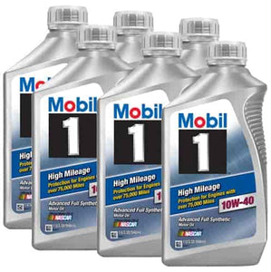 103536 MOBIL 1 HIGH MILEAGE 10W40 (6 QUARTS /1 CASE)