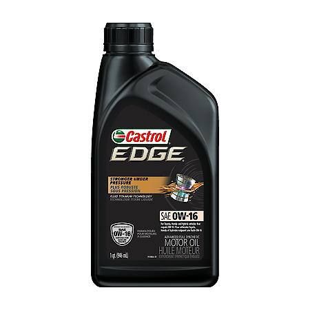 Castrol EDGE 0W-16 Full Synthetic Motor Oil 1 Quart, Case of 6 15B658