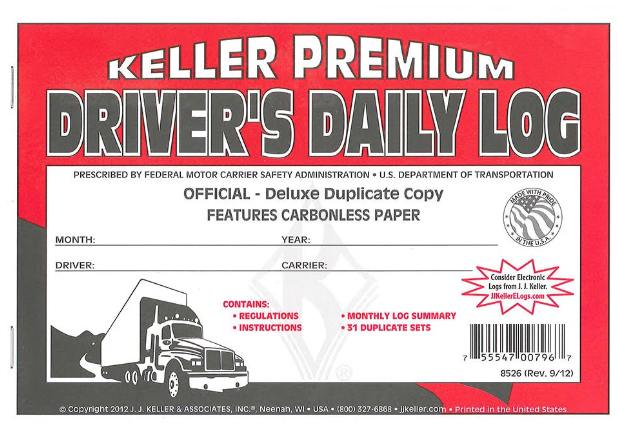 J.J. Keller Duplicate Driver's Daily Log Book - Carbonless 701L