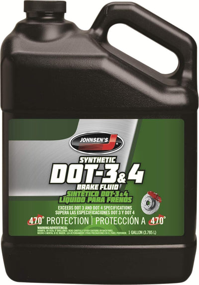 Johnsen's 5034 Premium Synthetic DOT 4 Brake Fluid 1 Gallon - Case of 4