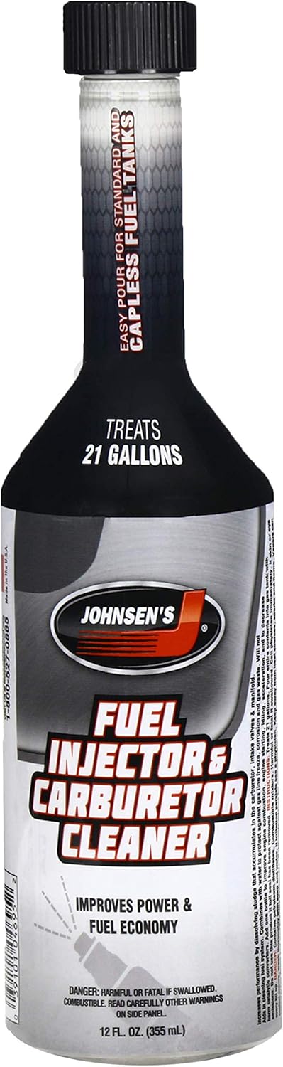 4695 JOHNSEN'S FUEL INJECTOR & CARBURATOR CLEANER - F.L. POUR 12OZ