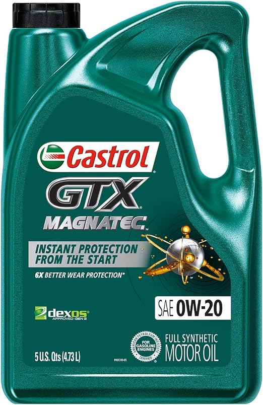 Castrol Magnatec 0W-20 Motor Oil - 5 Qt