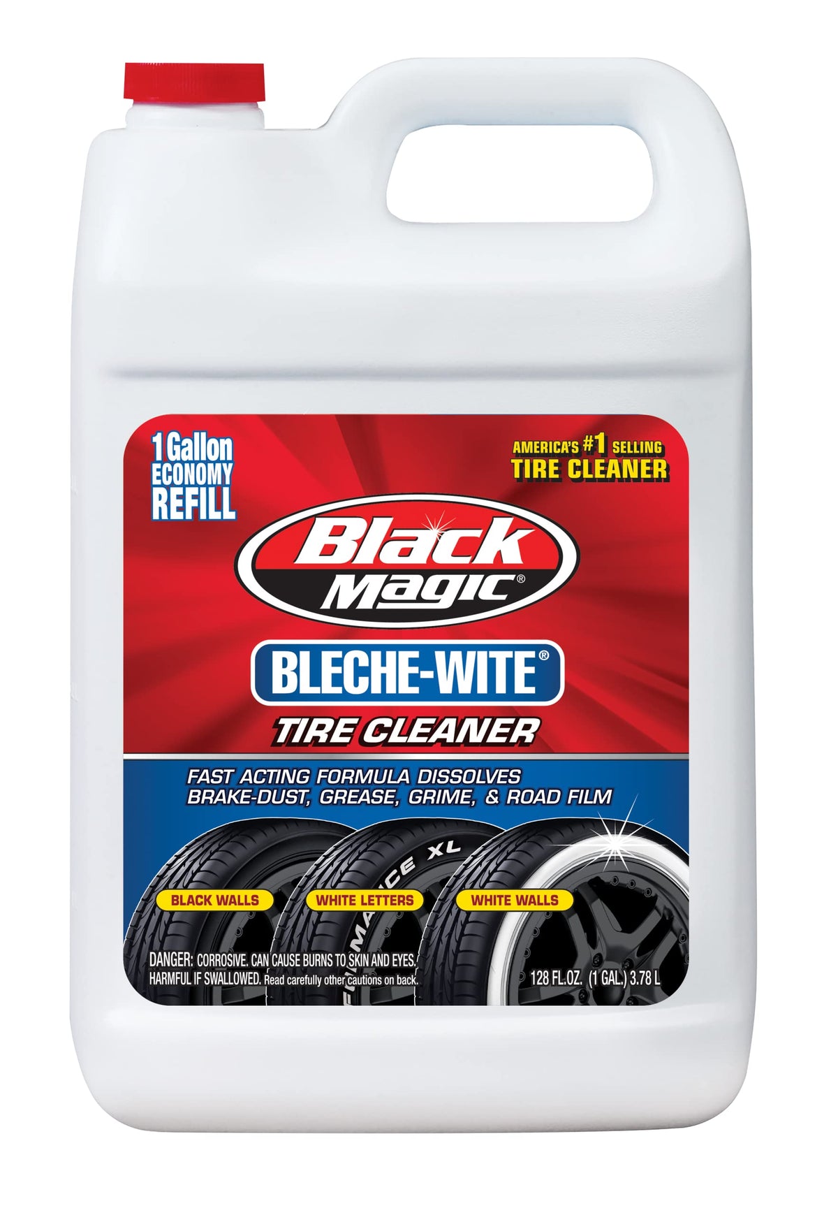 Black Magic Bleche-Wite Tire Cleaner - 1 Gal (800002222)