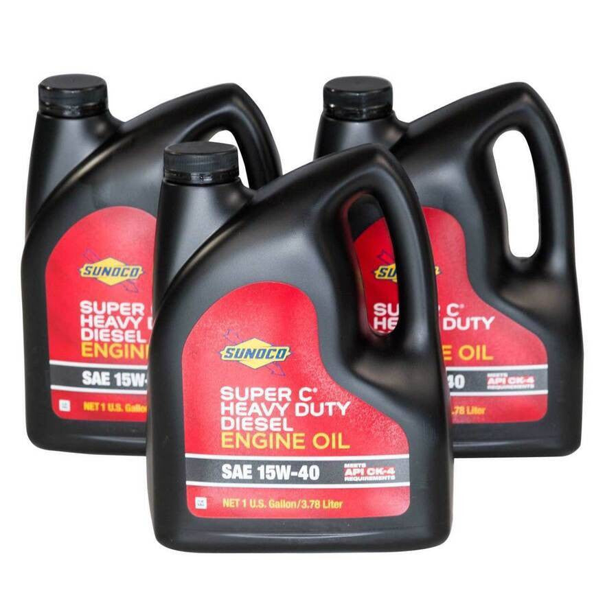 Sunoco 15W-40 Heavy Duty Motor Oil - Case of 12 x 1 Qt