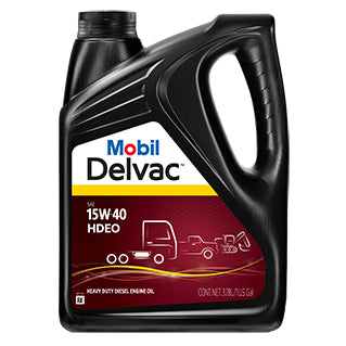 Mobil Delvac HDEO 15W-40 CK-4 Synthetic Blend Heavy Duty Diesel Engine Oil - 5 Gallon Pail (125149)