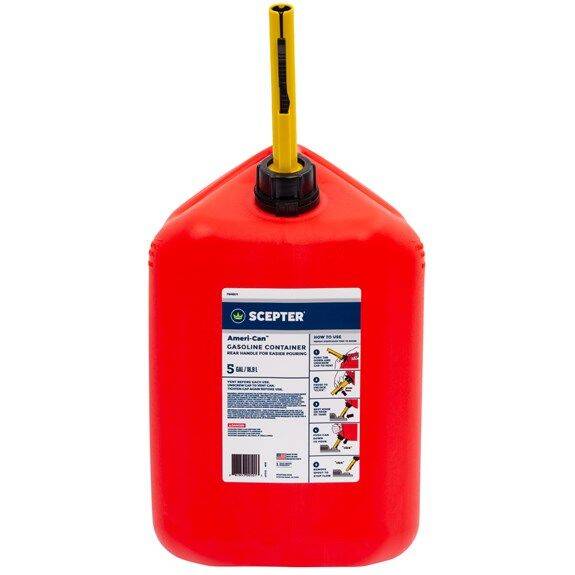 Scepter Ameri-Can 5 Gallon Gasoline Can, Red - Case of 4 FG4G571