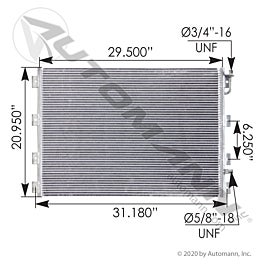 Automann 813.59101 Condenser Kenworth