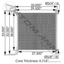 Automann 813.75101 Condenser Peterbilt