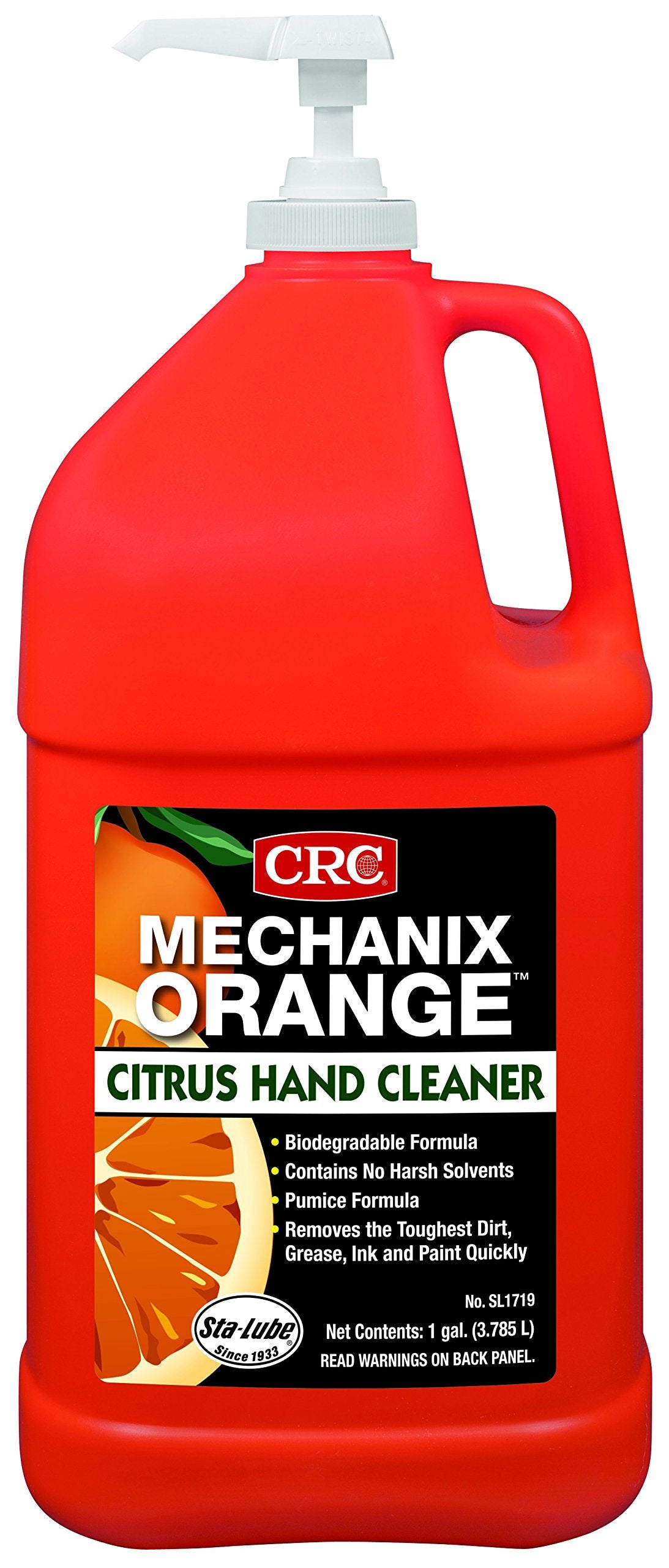 CRC Mechanix Orange Citrus Lotion Hand Cleaner with Pumice - 1 Gal - SL1719