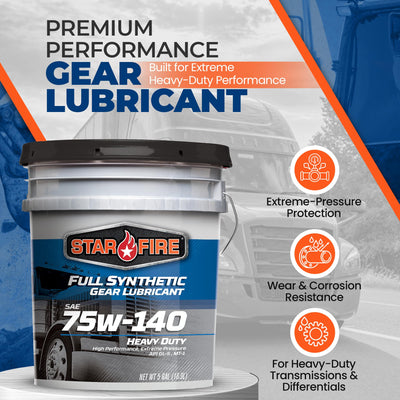 Starfire Synthetic 75W-140 Gear Oil - 5 Gallon Pail (807-5)