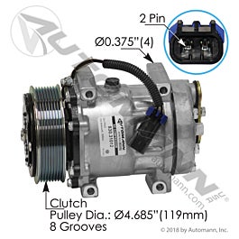 Automann 830.31012 Air Conditioning Compressor 7H15 Type