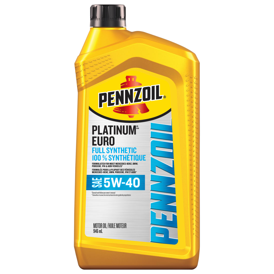 Pennzoil Platinum Euro Full Synthetic 5W-40 Motor Oil - 1 Qt