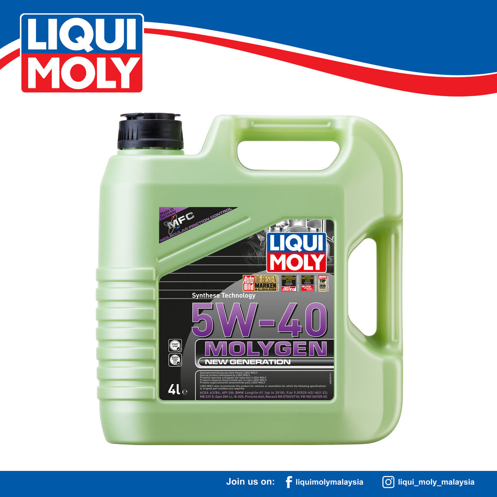 Liqui Moly Molygen New Generation 5W-40 Synthetic Motor Oil - 1 Gallon