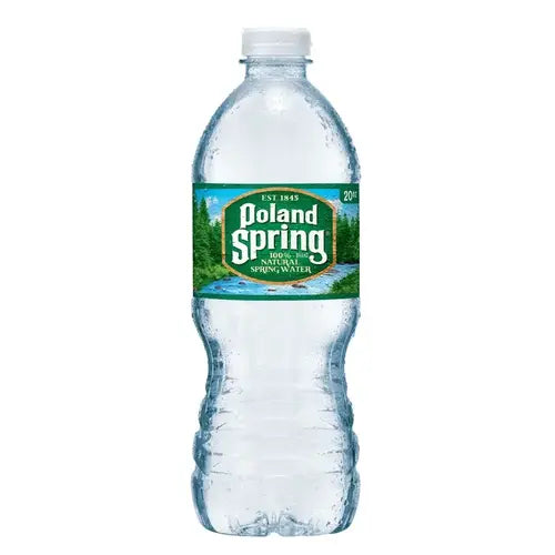 Poland Spring 100% Natural Spring Water, 20 fl oz Bottles - Case of 24
