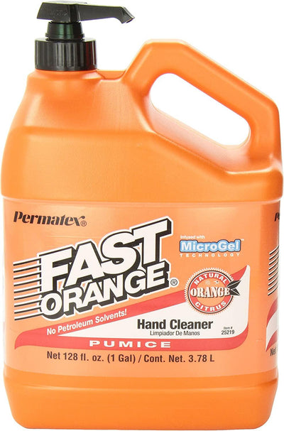 Permatex Fast Orange Pumice Lotion Hand Cleaner, 1 Gal with Pump 25219