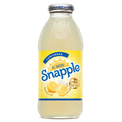 Snapple Lemonade, 16 fl oz Glass Bottles - Case of 12
