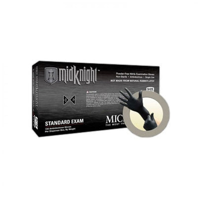 Microflex MidKnight MK-296 Black Nitrile Gloves - X-Large