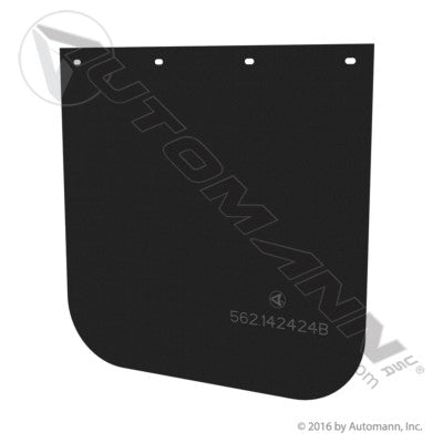 562.142424B Mud Flap Black Poly 24X24 Black