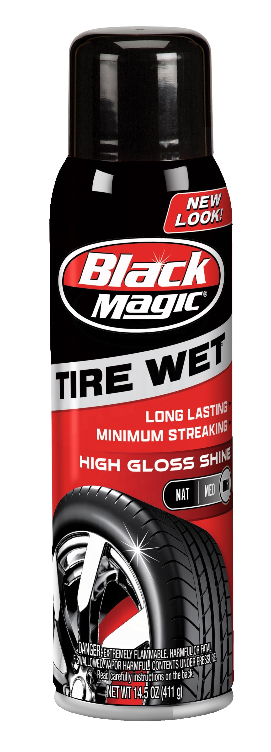 Black Magic Tire Wet Spray-On Tire Shine