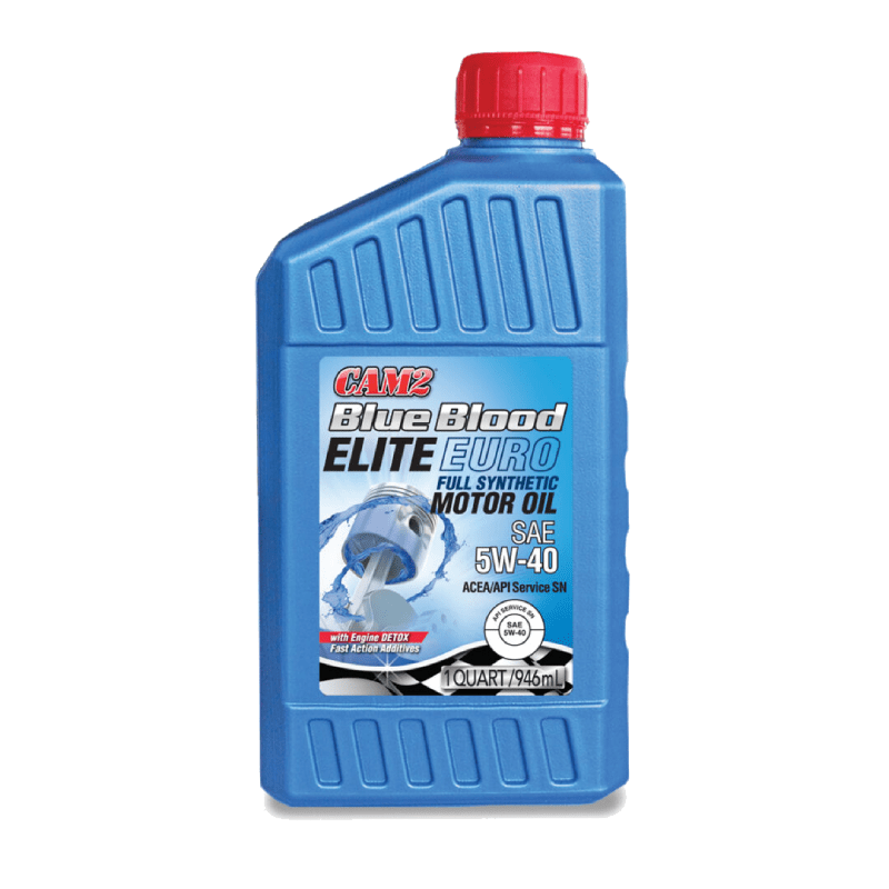 CAM2 Blue Blood Elite Euro 5W-40 Full Synthetic Motor Oil - Case of 6 x 1 Qt 38206