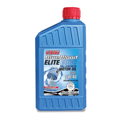CAM2 Blue Blood Elite Euro 5W-40 Full Synthetic Motor Oil - Case of 6 x 1 Qt 38206
