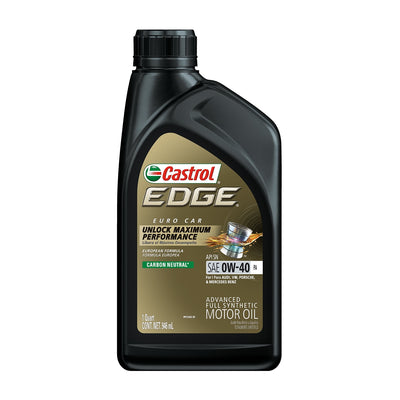 Castrol EDGE 0W-40 A3/B4 Full Synthetic Motor Oil 1 Qt