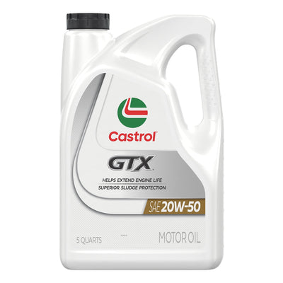 Castrol GTX 20W-50 Conventional Motor Oil - 5 Qt