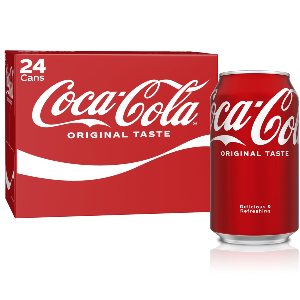 Coca-Cola Classic Soda, 12 fl oz Cans - Case of 24