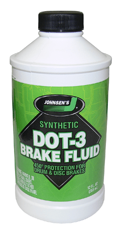 Johnsen's 2212 Synthetic DOT 3 Brake Fluid 12 oz - Case of 12
