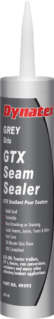 Dynatex 49392 Grey Truck & Trailer Flexible Sealant (GTX Seam Sealer) - 10.1 oz Cartridge