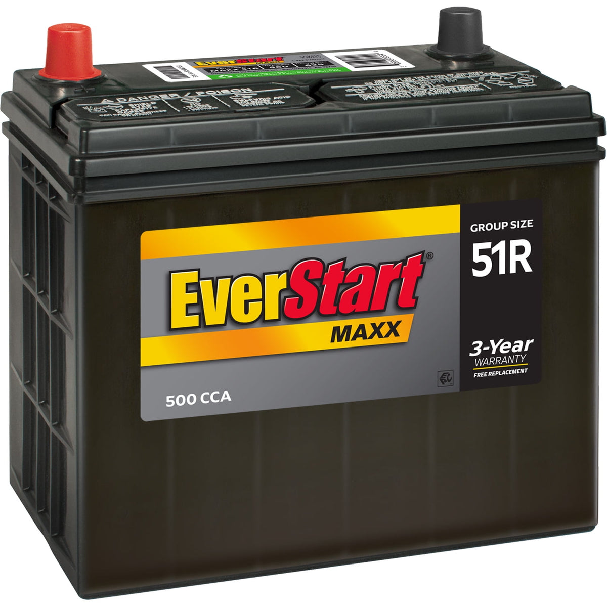12V Battery Group 51R - 500 CCA (51R-500)