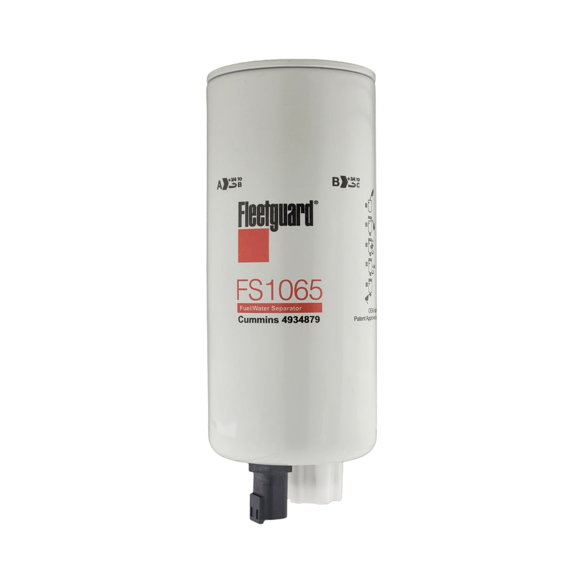 Fleetguard FS1065 Spin-On Fuel Water Separator