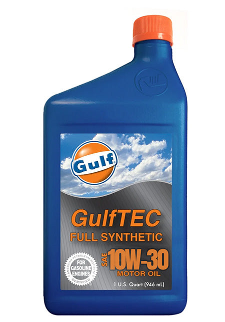 Gulf GulfTEC Synthetic 10W-30 Motor Oil - Case of 12 x 1 Qt 330213