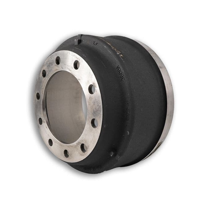 Gunite 3600AX Brake Drum - 16.5 x 7 in Outboard Mount, 10 Bolt