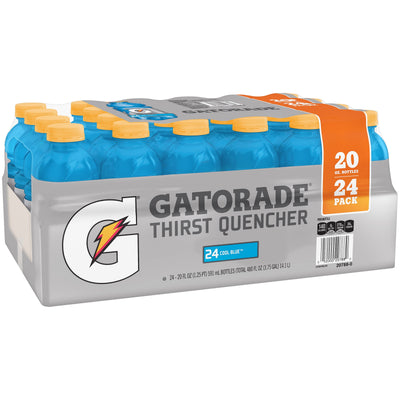 Gatorade Thirst Quencher Cool Blue Sports Drink, 20 fl oz Bottles - Case of 24