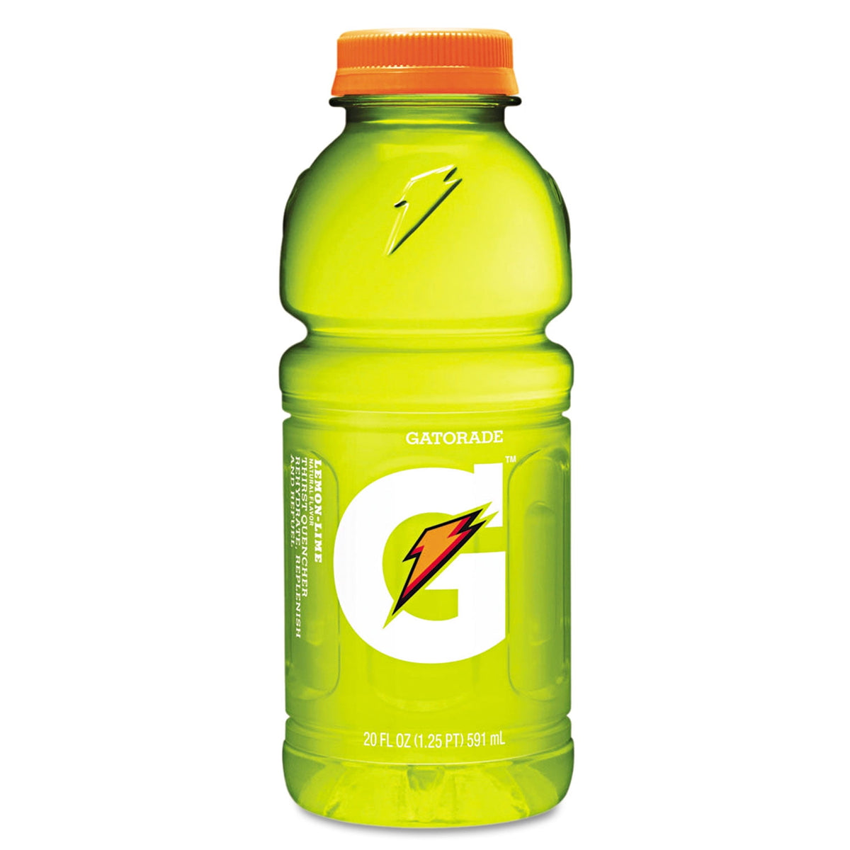 Gatorade Thirst Quencher Lemon-Lime Sports Drink, 20 fl oz Bottles - Case of 24